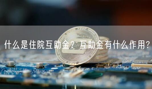 什么是住院互助金？互助金有什么作用？-第1张图片-交易所